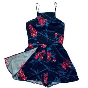 Band of Gypsies Black Floral Romper